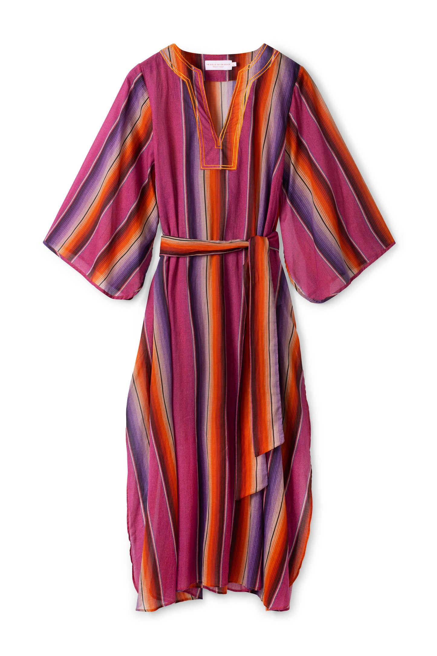 Anastasia Kaftan - Fuchsia orange stripe