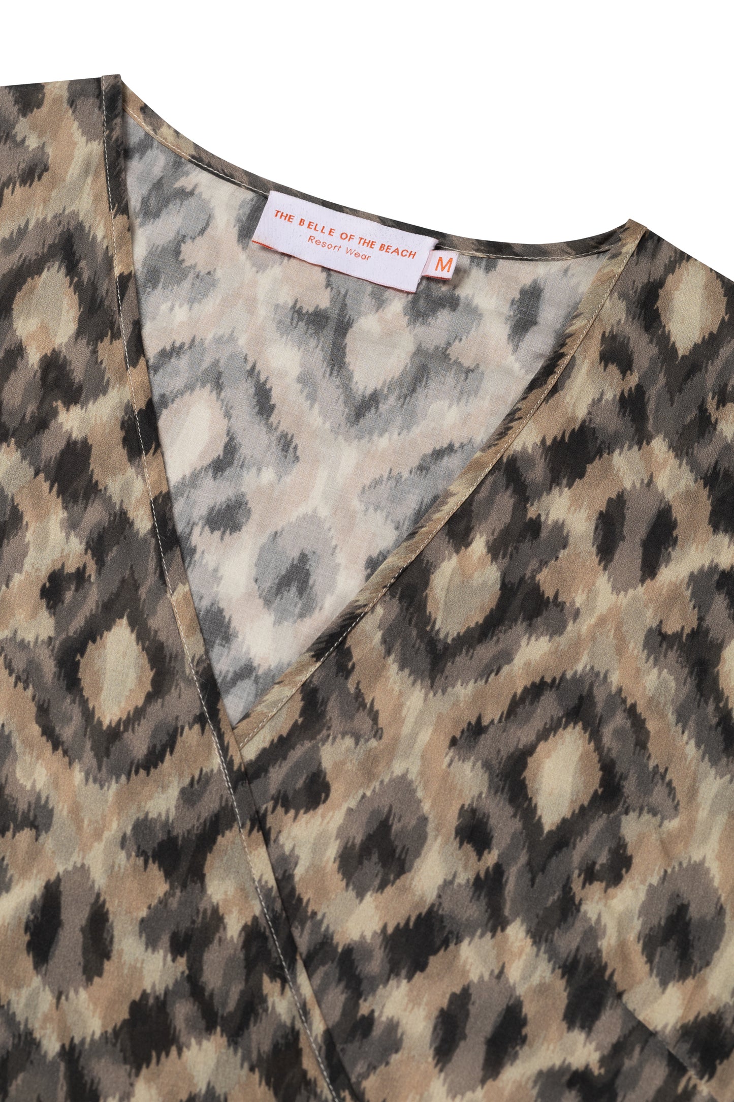 Josephine dress - Brown beige ikat