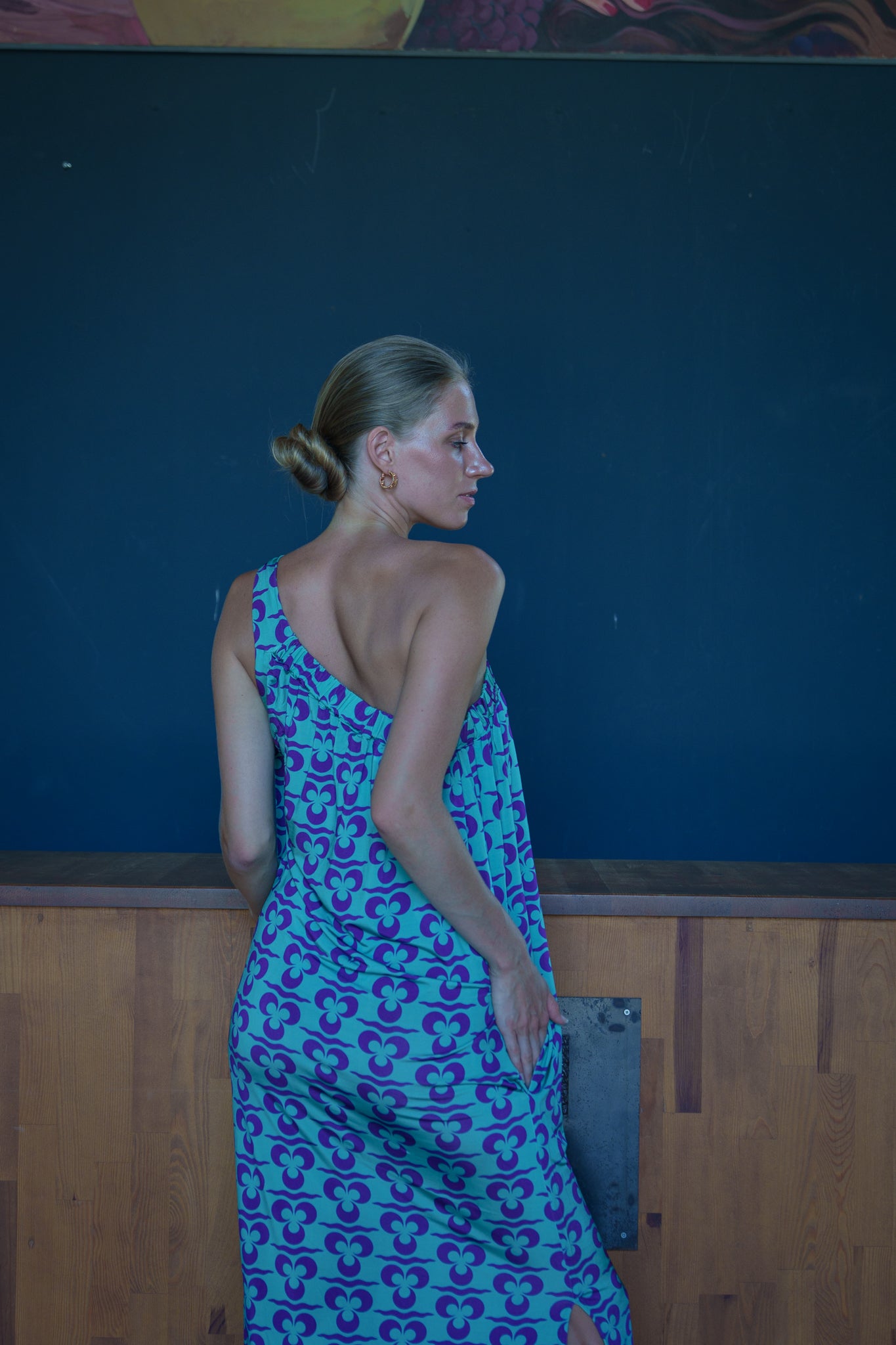 Ella dress - Turquoise purple iznik