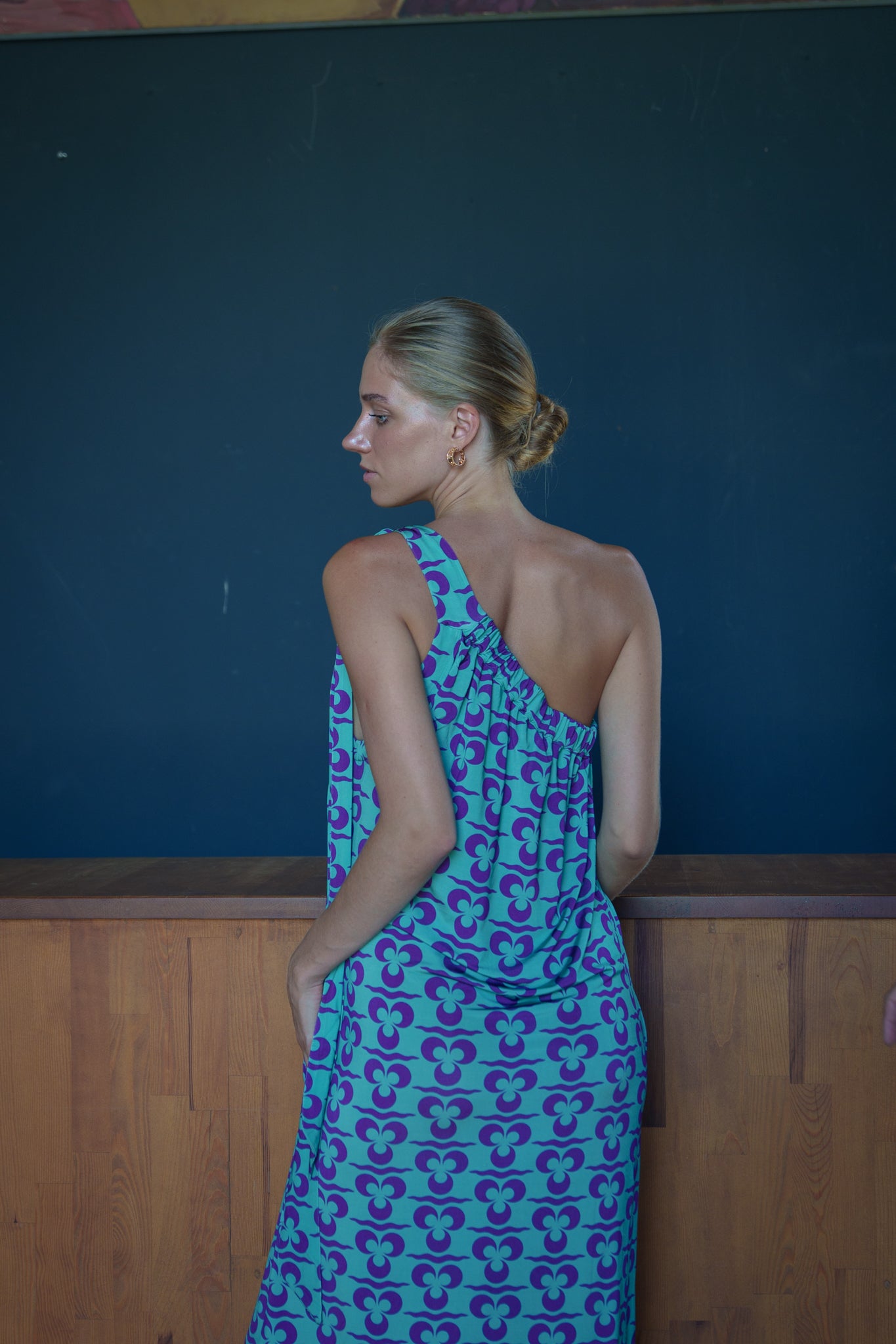Ella dress - Turquoise purple iznik