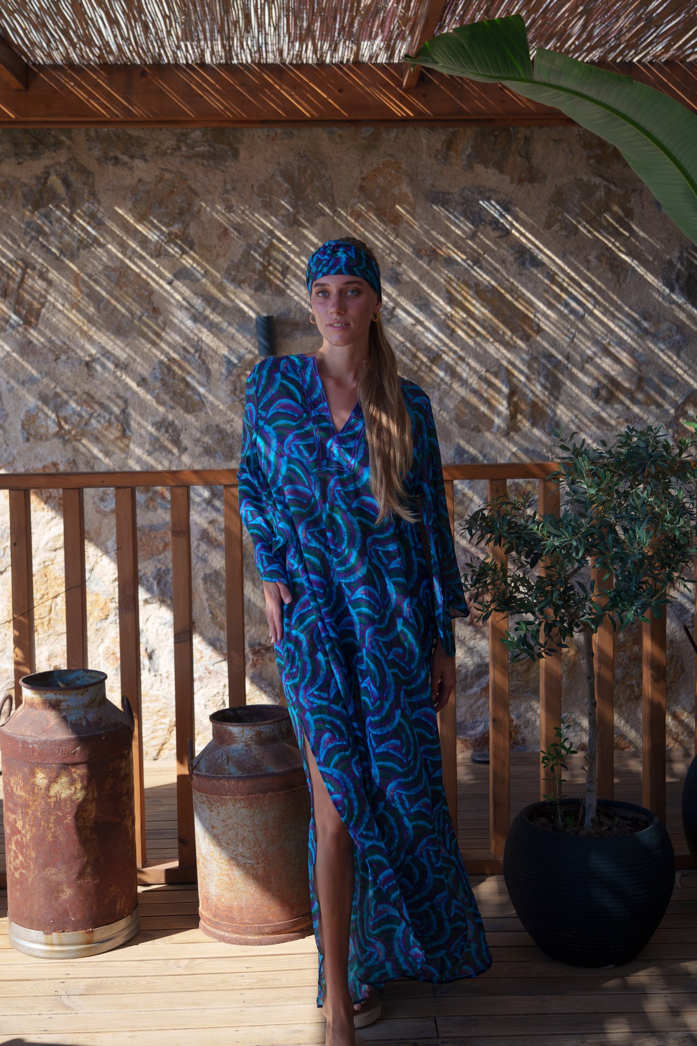 Anastasia Kaftan - Purple blue green aquarelle