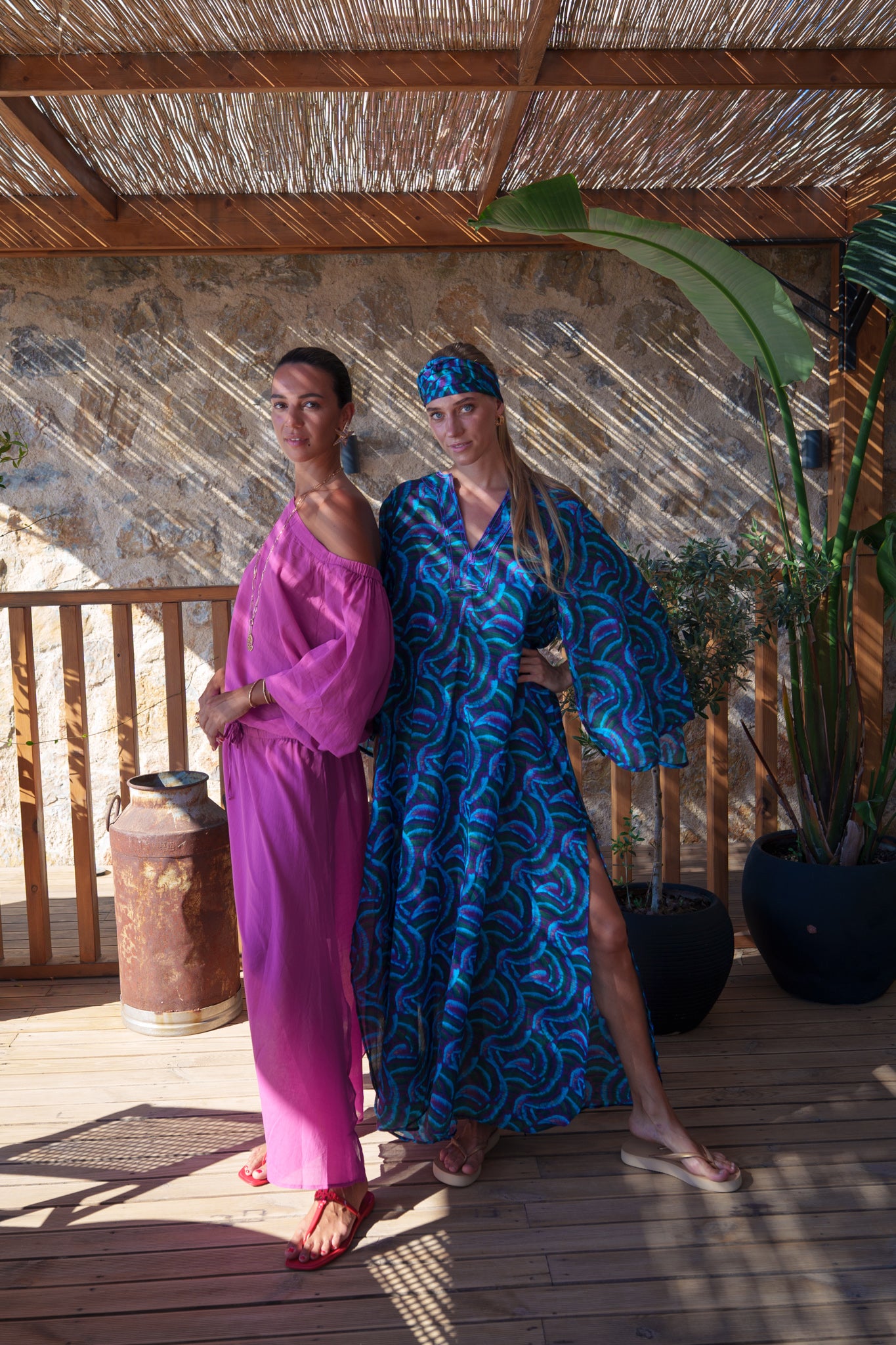 Anastasia Kaftan - Purple blue green aquarelle