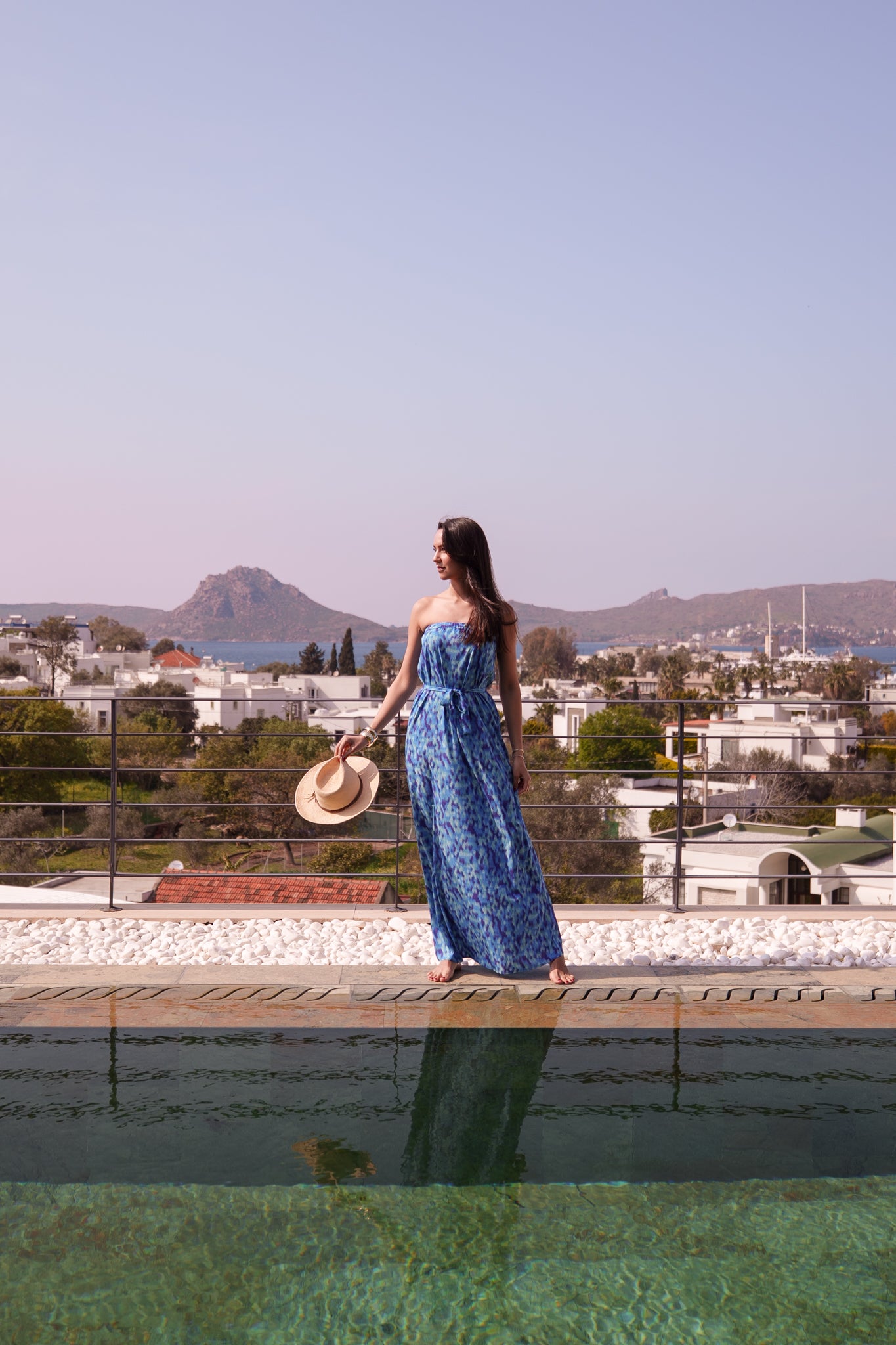 Maya dress - Bleu ikat