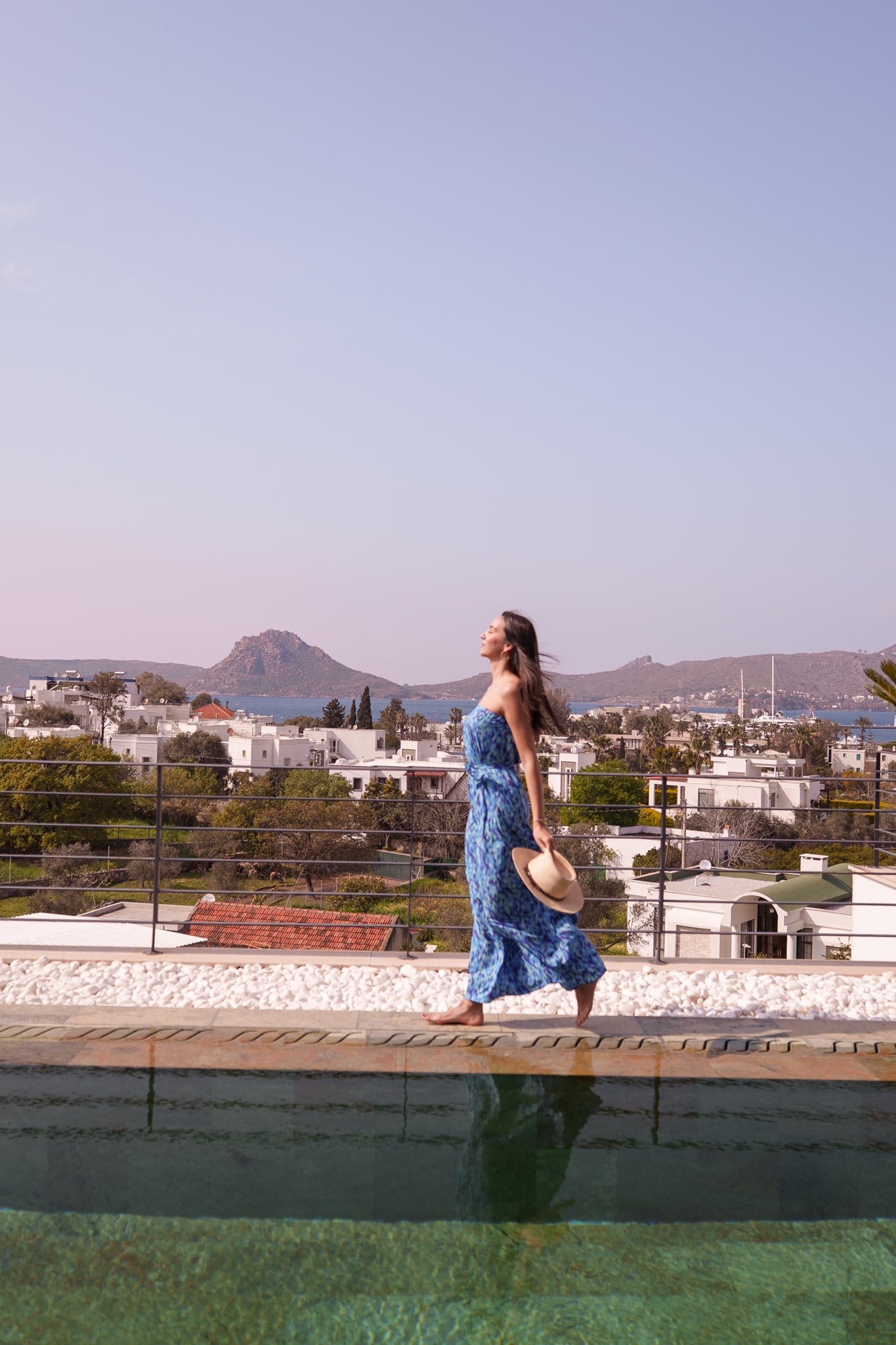 Maya dress - Bleu ikat