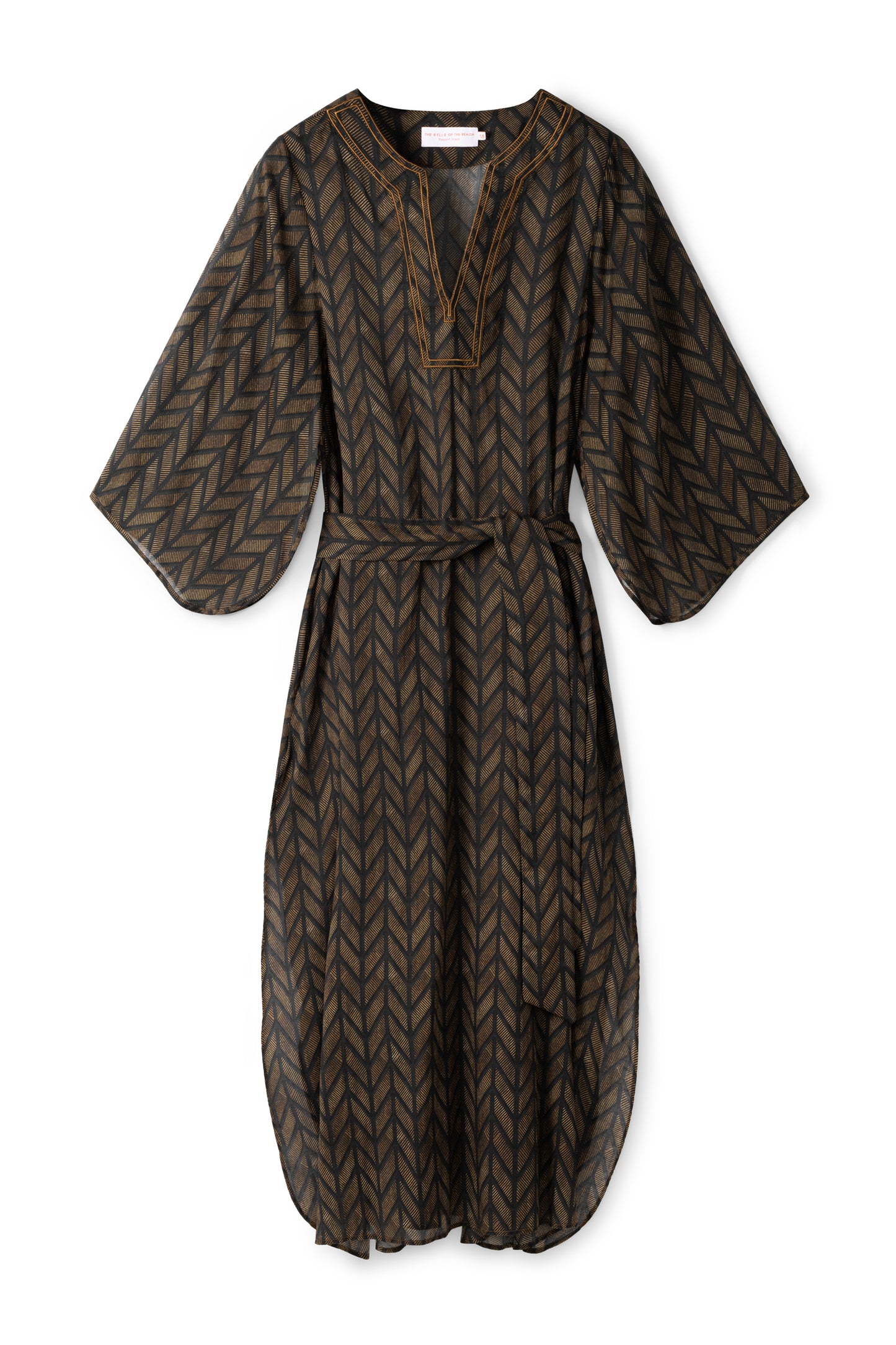 Anastasia kaftan - Black gold arrow