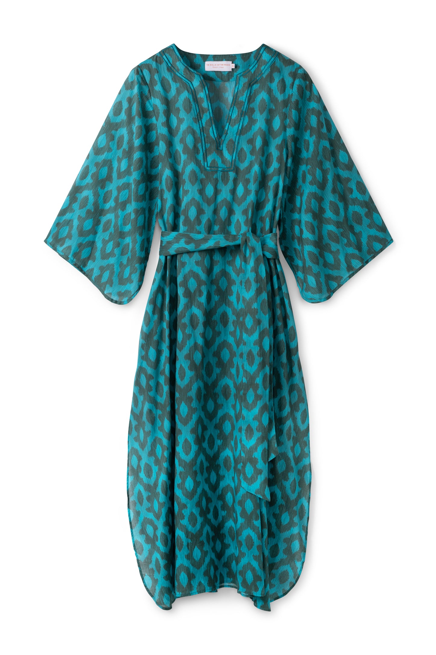 Anastasia Kaftan - Green turquoise ikat