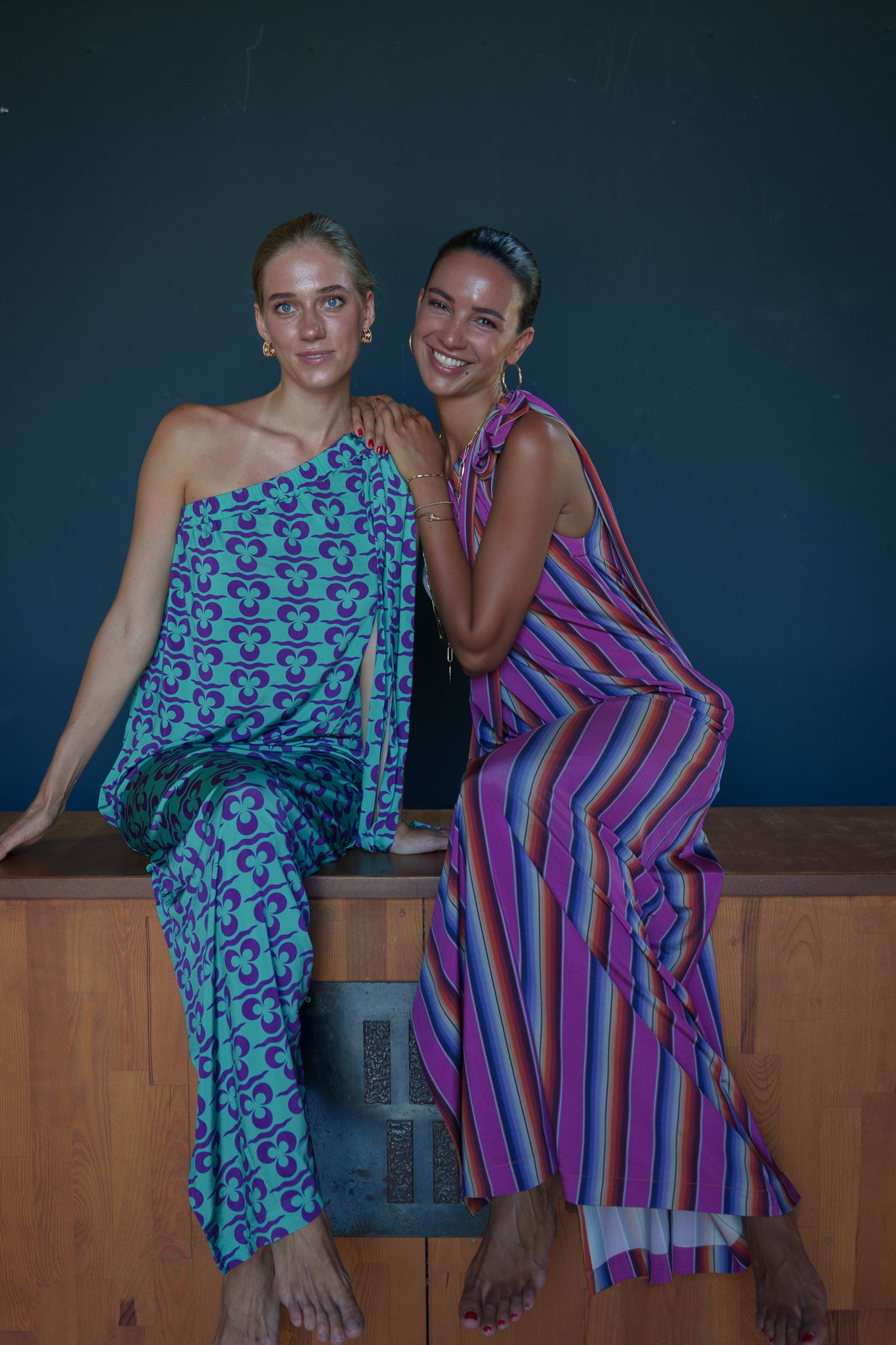 Ella dress - Turquoise purple iznik