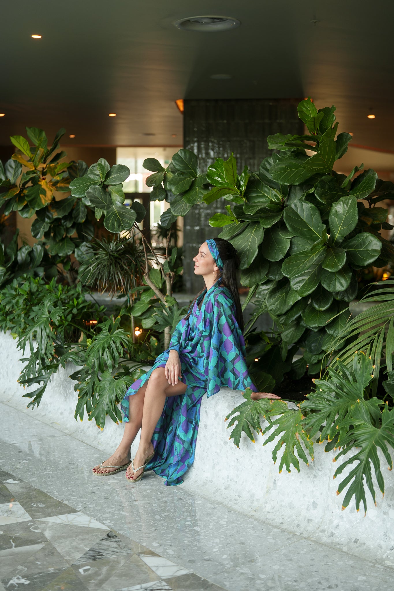Anastasia Kaftan - Purple green retro