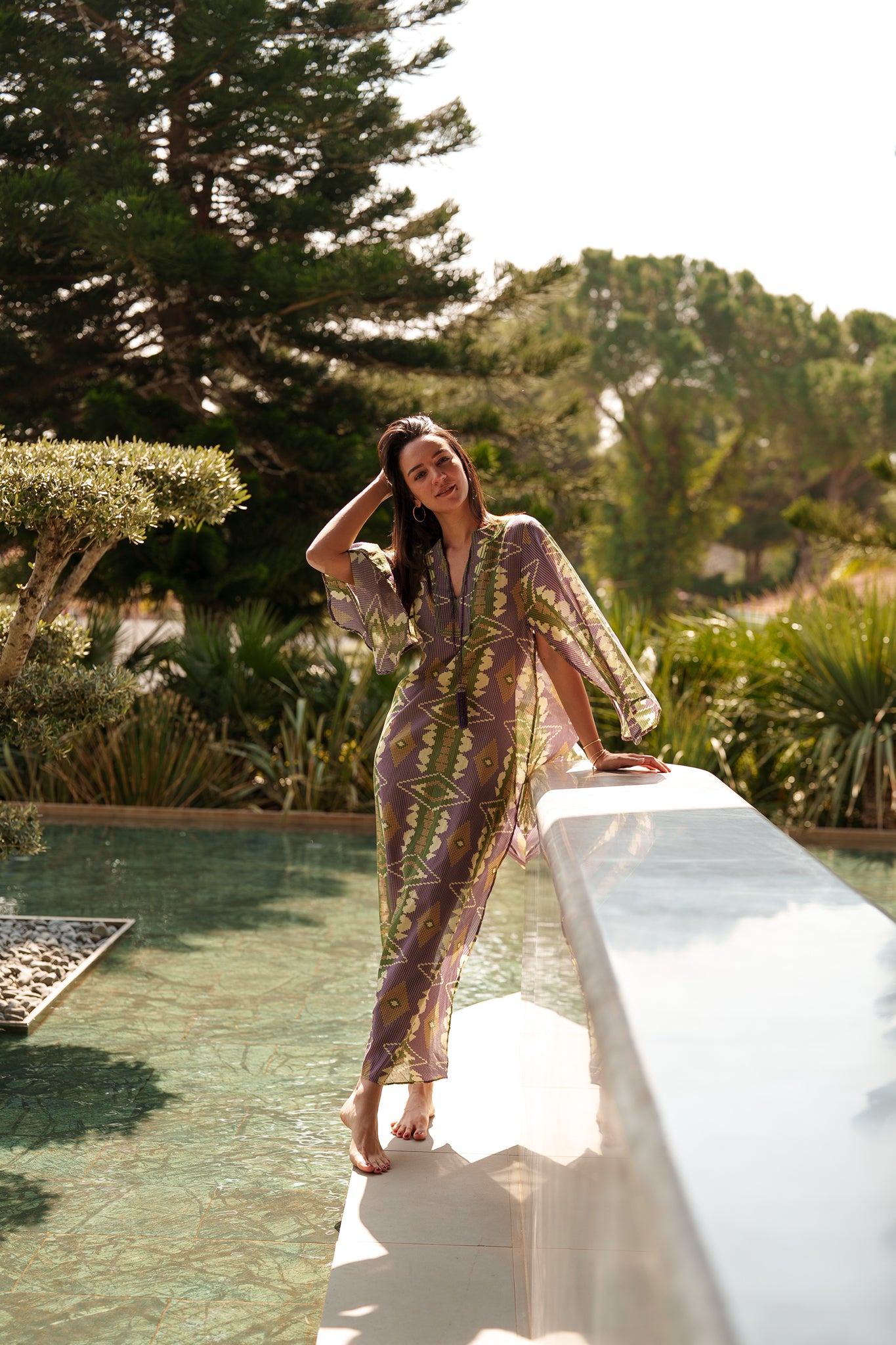 Anastasia Kaftan - Purple green dots