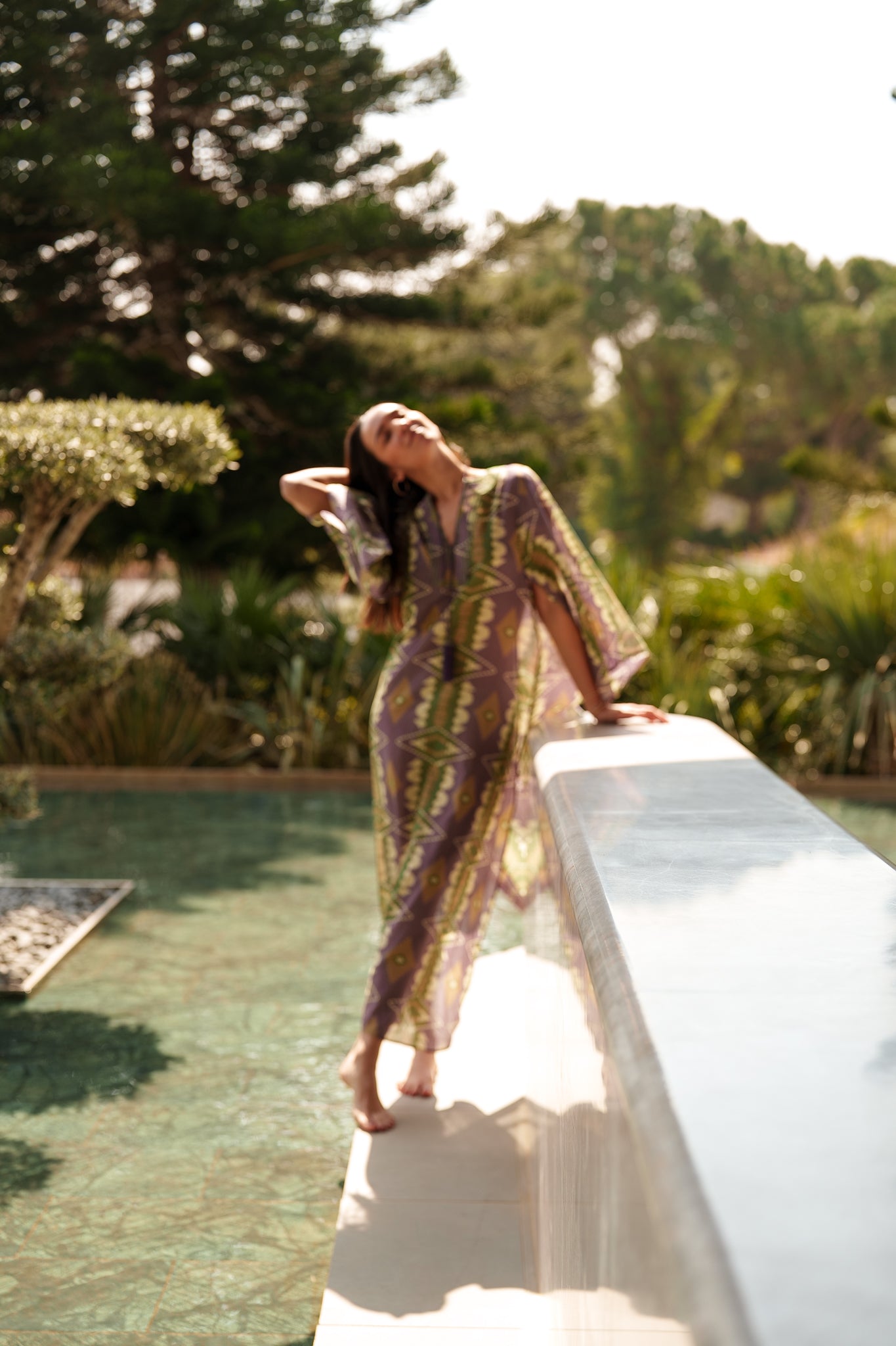 Anastasia Kaftan - Purple green dots