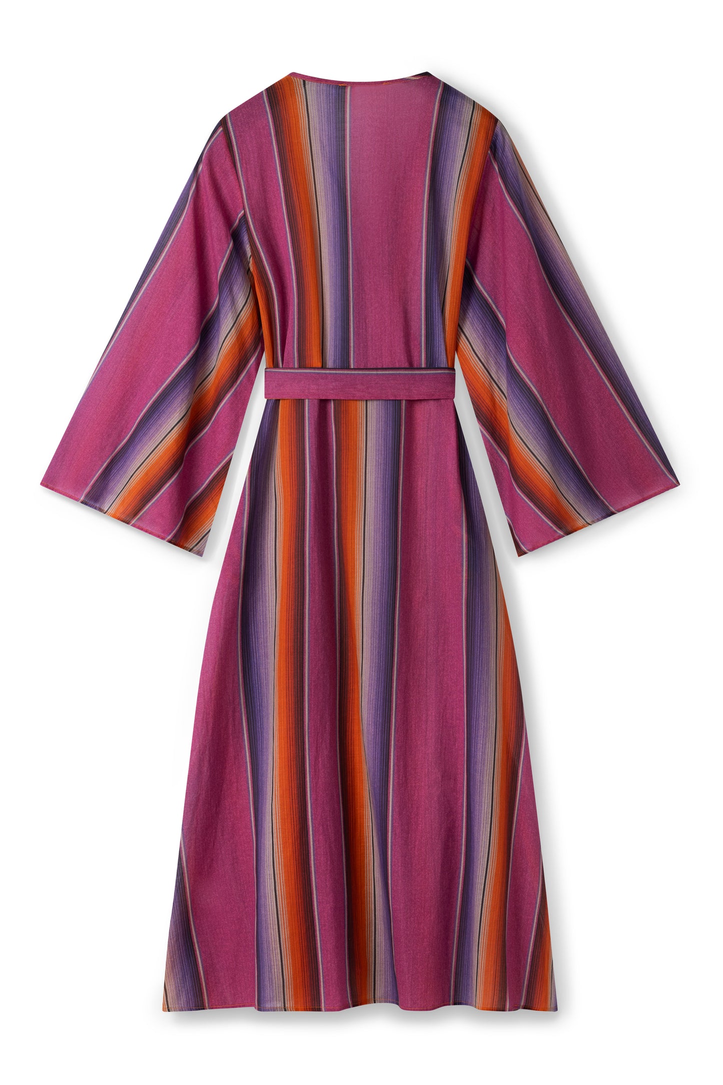 Josephine dress - Fuchsia orange stripe