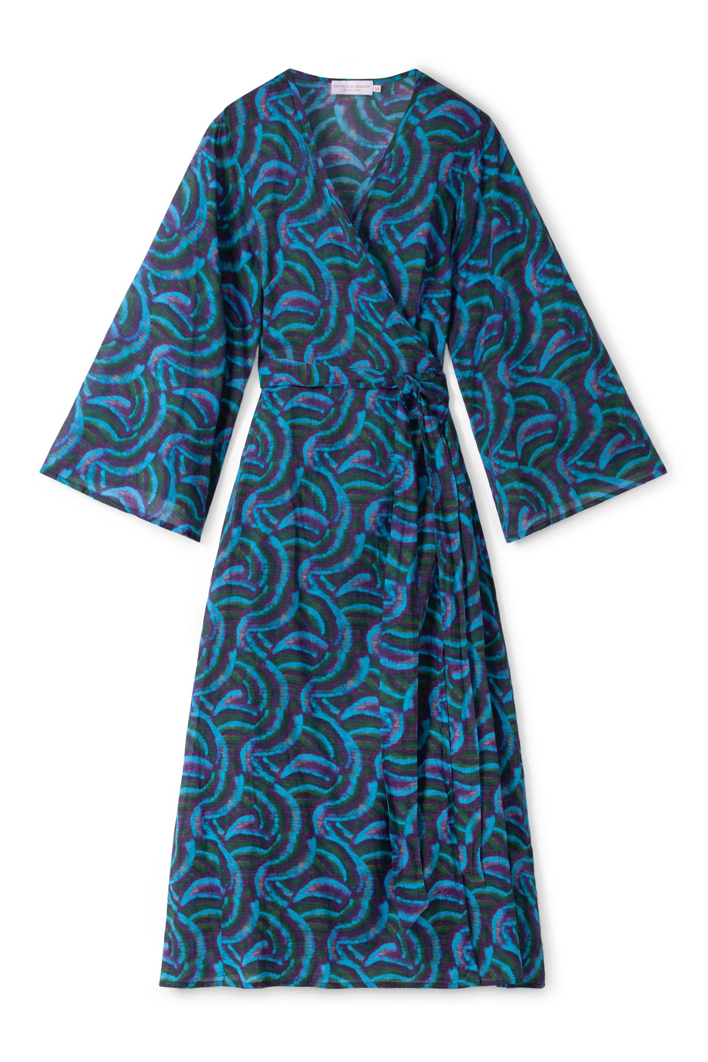 Josephine dress - Purple blue green aquarelle