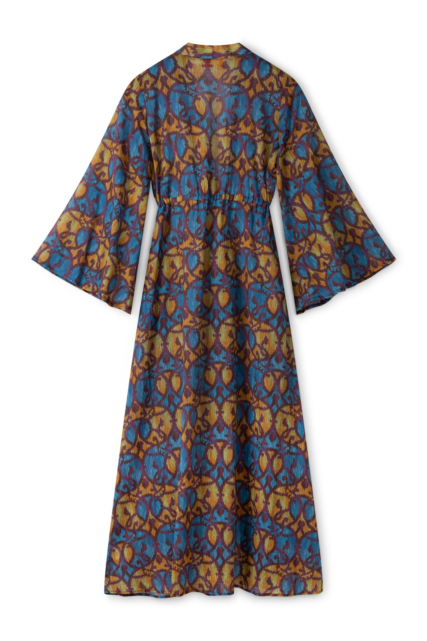 Mila kaftan - Purple blue yellow ikat