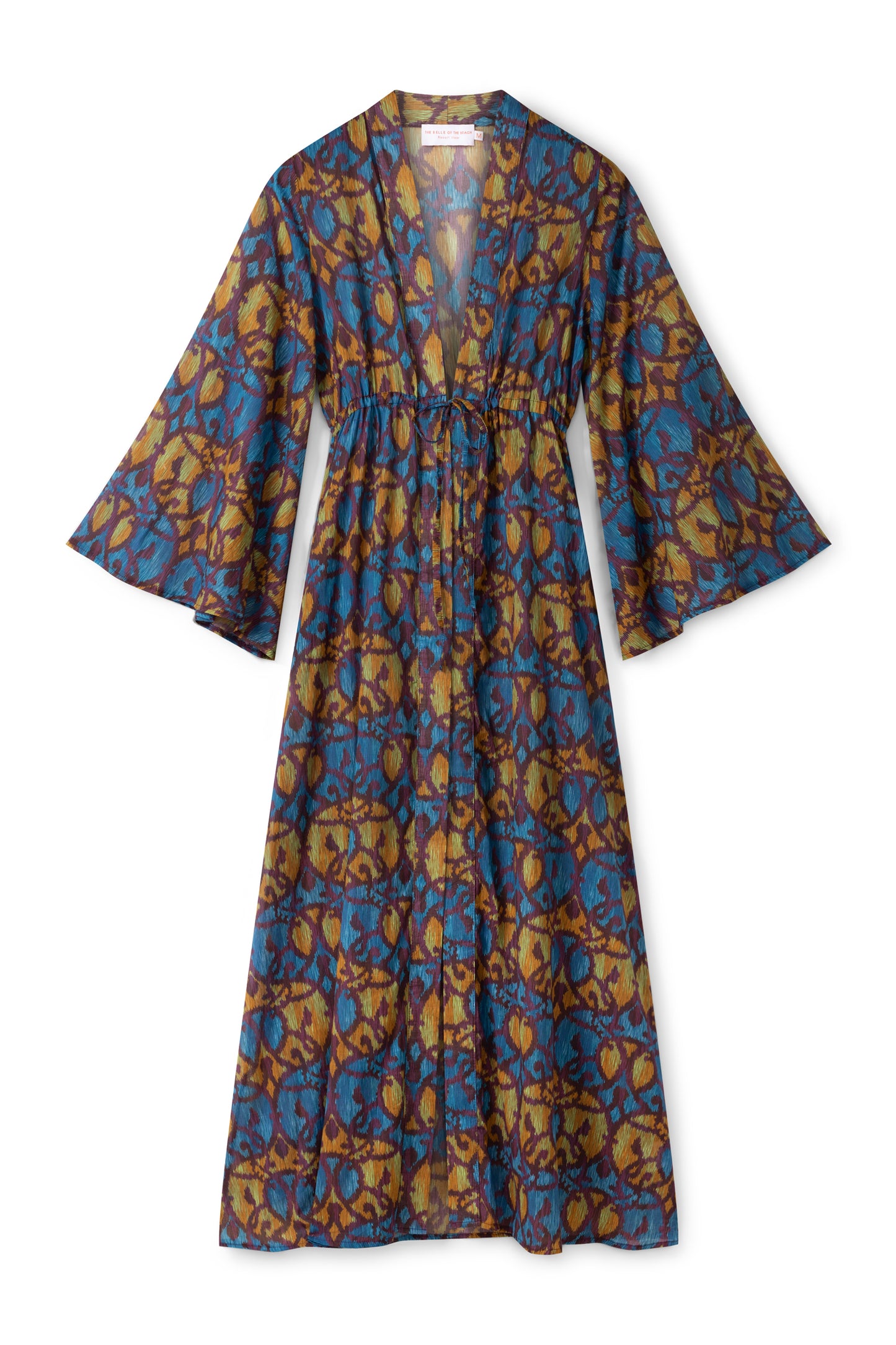 Mila kaftan - Purple blue yellow ikat
