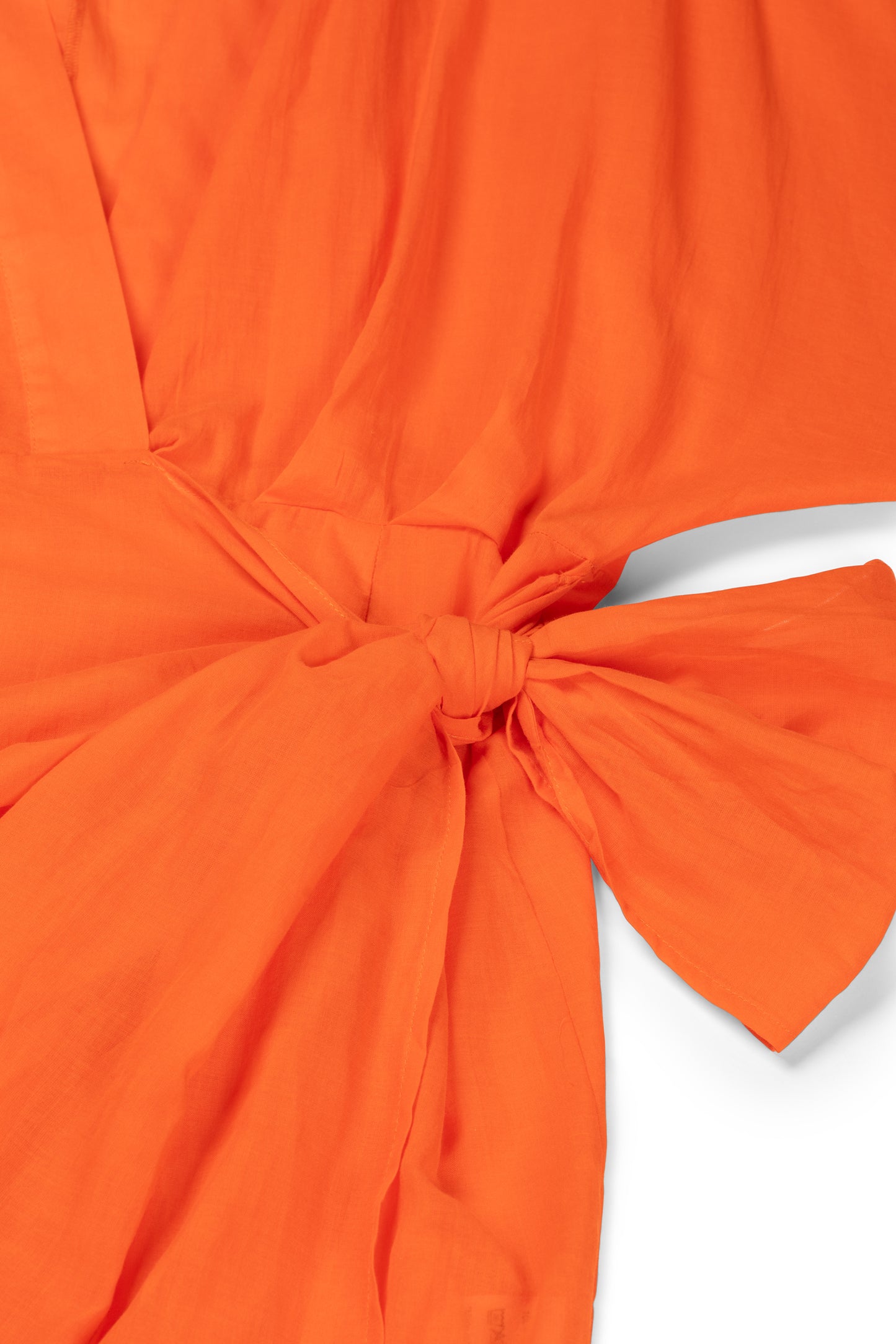 Suzy wrap dress - plain orange